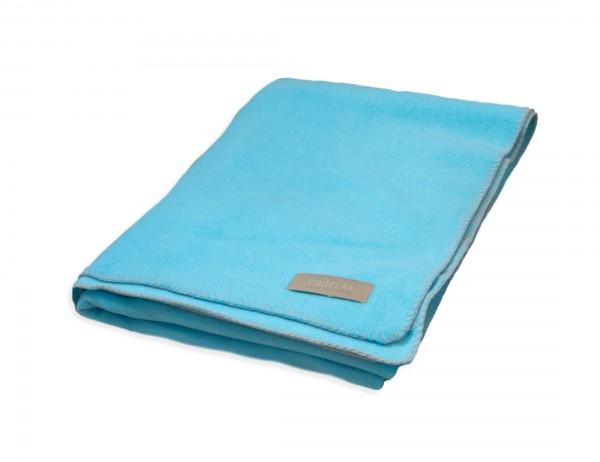 Proflax Decke Secret, 160x200 cm, Farbe: Aqua, mit Deckenstichumrandung, reduziert, leichte Farbabweichungen
