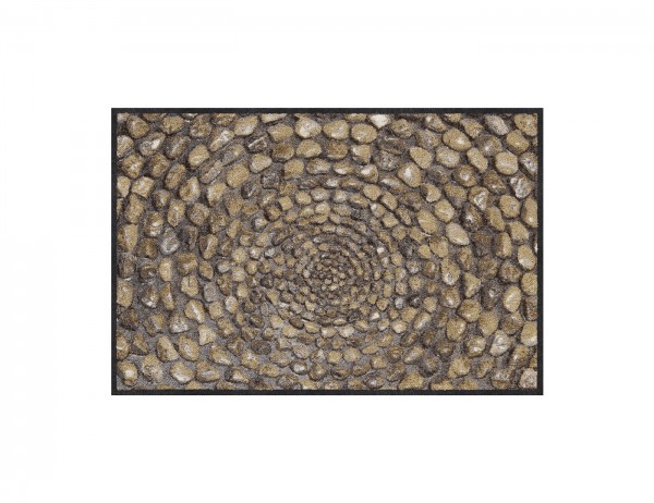 Salonloewe Fußmatte Stone Ring, Motiv Steinkreis plastische Ansicht, 50x75 cm